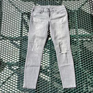 Crown & ivy ripped grey jeans